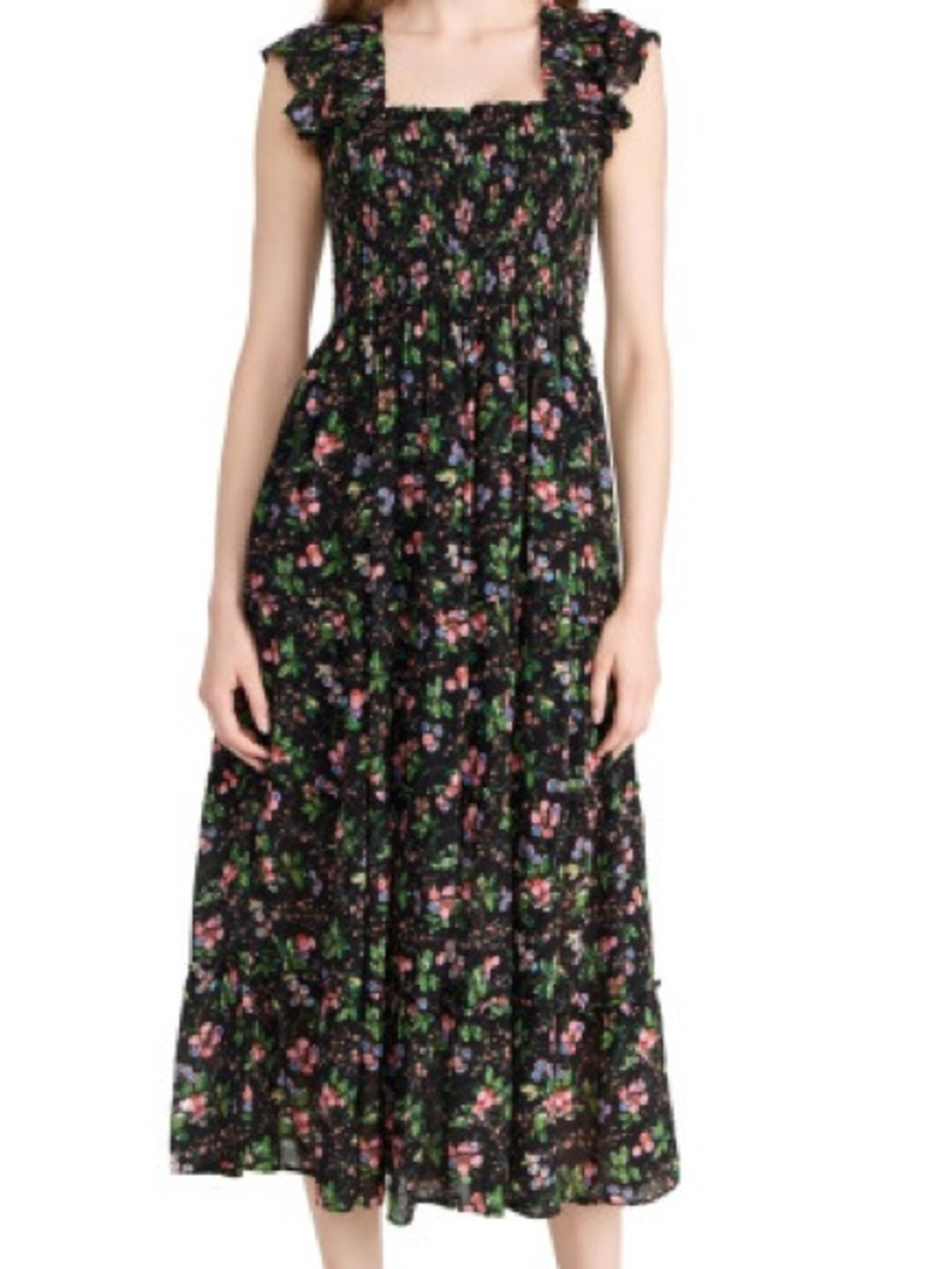 Hill House Ellie Nap Dress Mixed Berry Crepe LIKE NEW Medium